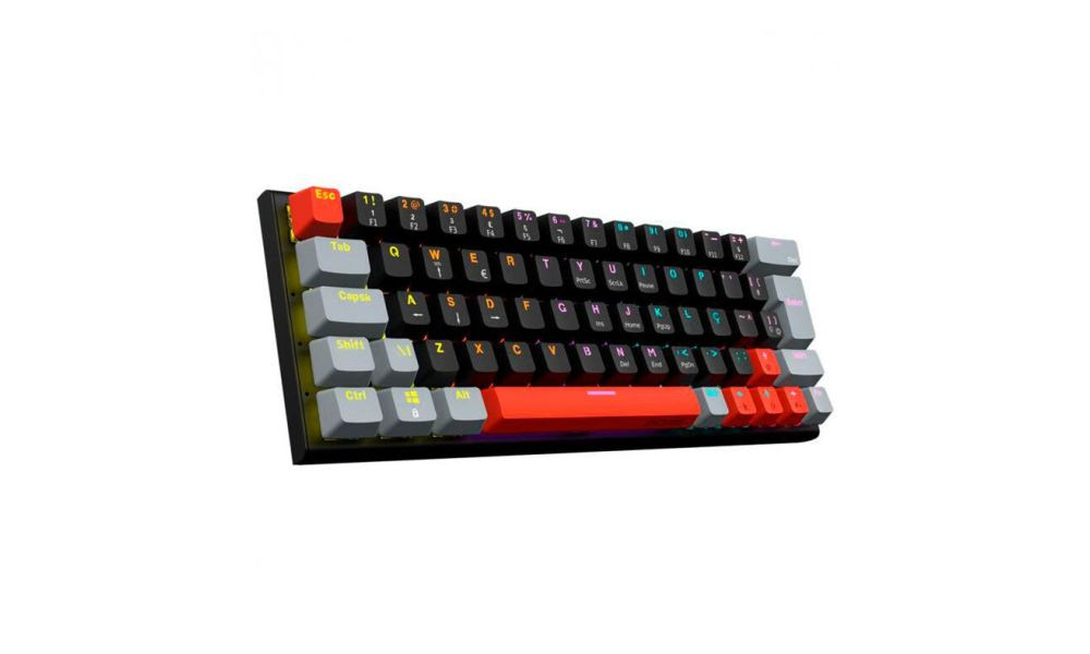 Teclado Gamer Mecânico PCYES Kuromori - Switch Blue - Led Rainbow - PTKM60BL