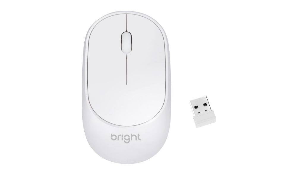 Mouse Bright S/ Fio MS001 Branco