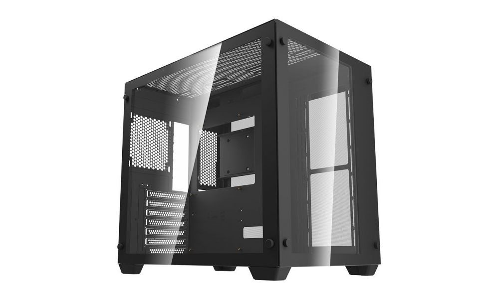 GABINETE GAMER AIGO DARKFLASH C285, LATERAL DE VIDRO, PRETO, C285-BK