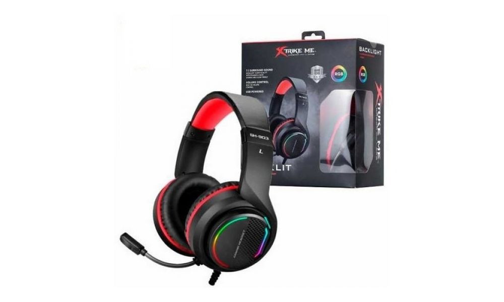 Headset Gamer Xtrike USB Surround Virtual 7.1 rgb - GH-903