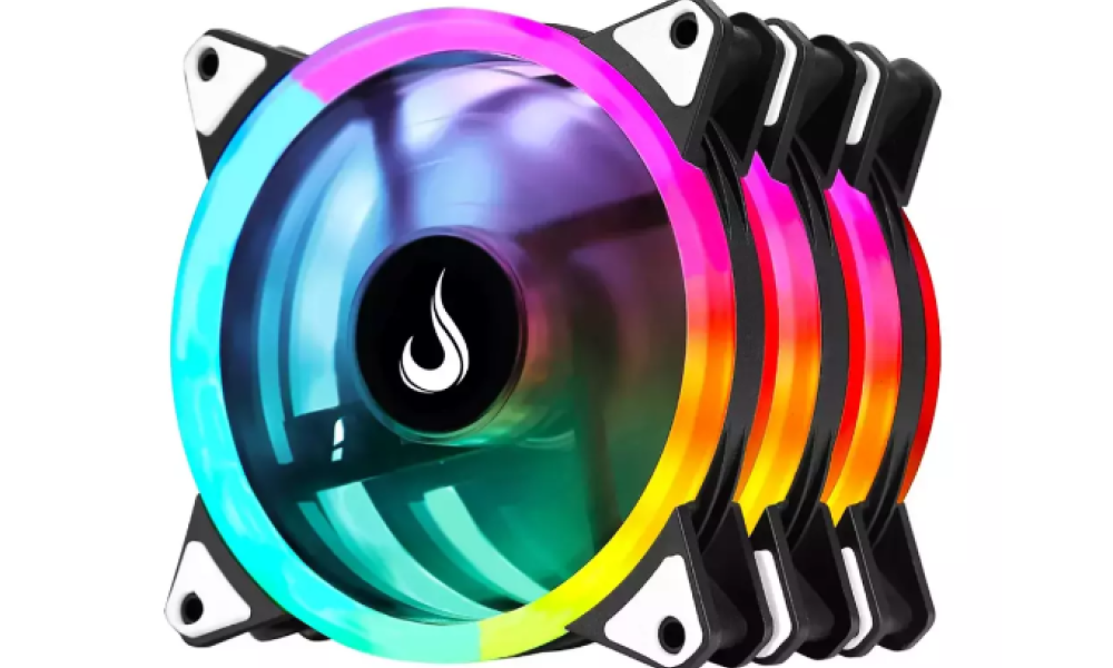 Kit Cooler Gabinete Rise Mode Energy - 3x Fan 120mm, ARGB, 1650rpm FN-02-RGB-5V 