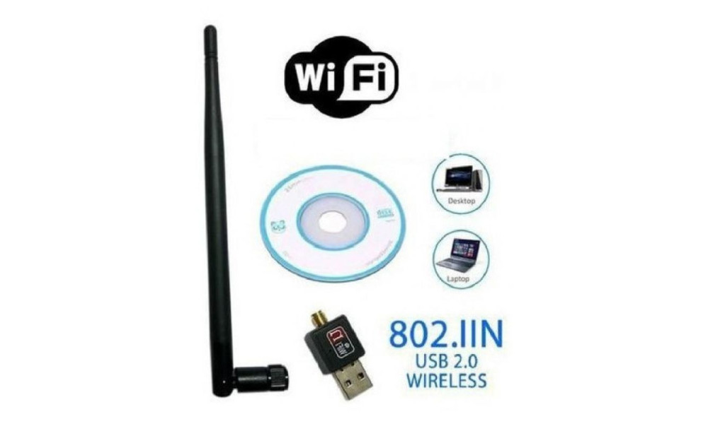 Adaptador Wi-Fi Antena 802.llN USB 2.0 1200mbps