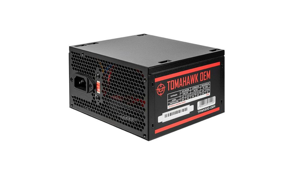 FONTE TGT TOMAHAWK, 500W, PRETO, TMWK500-OEM