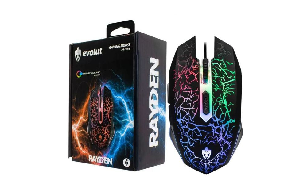 Mouse Gamer Rayden - EG104 Evolut