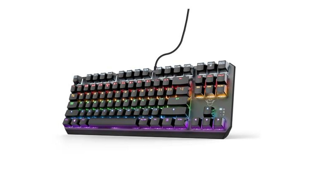 Teclado Mecânico Gamer Trust GXT 834 Callaz, Rainbow, Switch Outemu Red