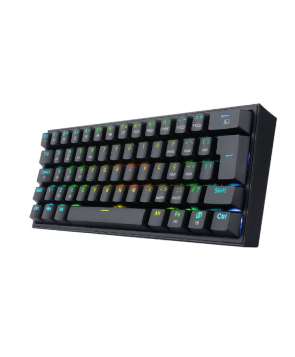 TECLADO MECANICO GAMER FIZZ PRO RGB PRETO SWITCH AZUL
