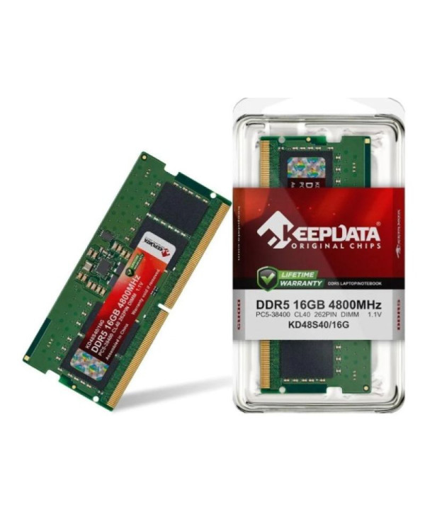 Memória Ram Notebook Ddr5 16gb 4800mhz Keepdata Kd48s40/16g