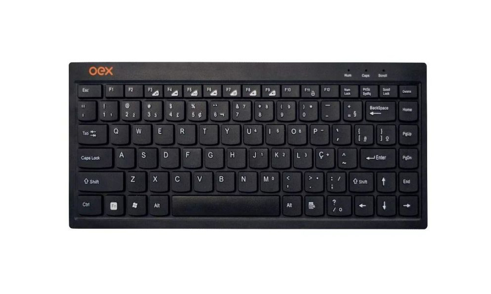 Teclado Mini Tc301 Flat Usb Abnt 2 - Oex