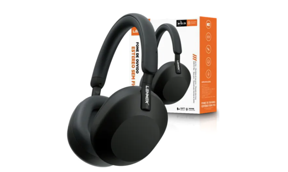 Headphone Bluetooth Sem Fio Estereo Lehmox - LEF-1023C