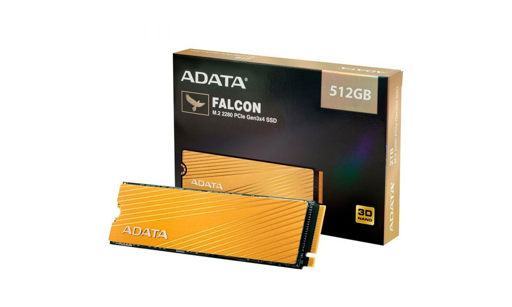 SSD Adata Falcon 512GB, M.2 nvme, Leitura 3100MBPS E Gravação 1500