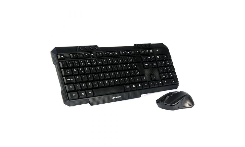 Combo Teclado e Mouse C3-Tech USB, ABNT2, Preto k-w10