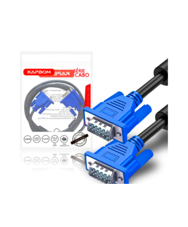 Cabo VGA para Monitor 1.8 Metros KAPBOM - KAP-VGA-1.8M