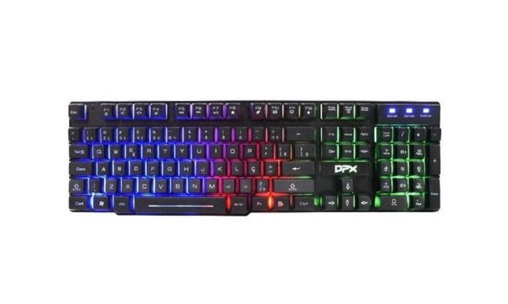 Teclado Gamer DK13 com Iluminação de LED ABNT2 Conexão USB - DPX