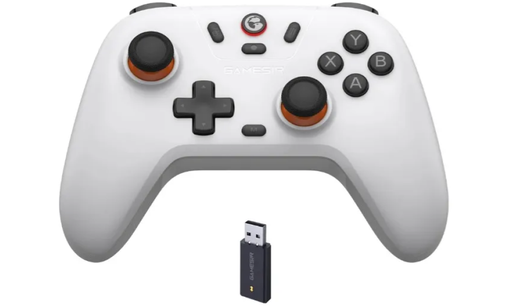 Controle S/ Fio Gamesir T4 Nova Lite Analógicos Hall Effect Cor Branco