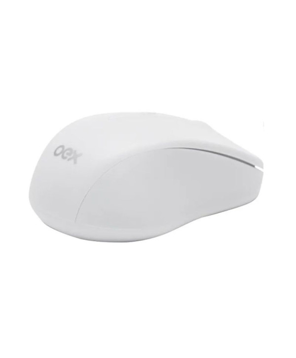 Mouse Wireless 1600 DPI OEX STOCK MS408 Branco