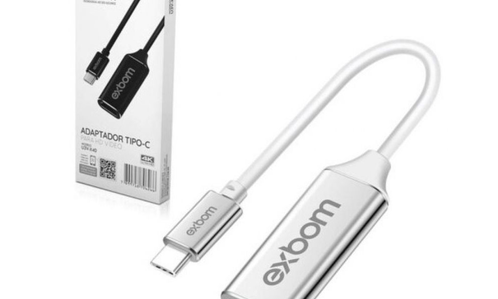 Adaptador de Vídeo Captura Tipo-C Para HDMI Fêmea 4K 03777 - U3V - X40