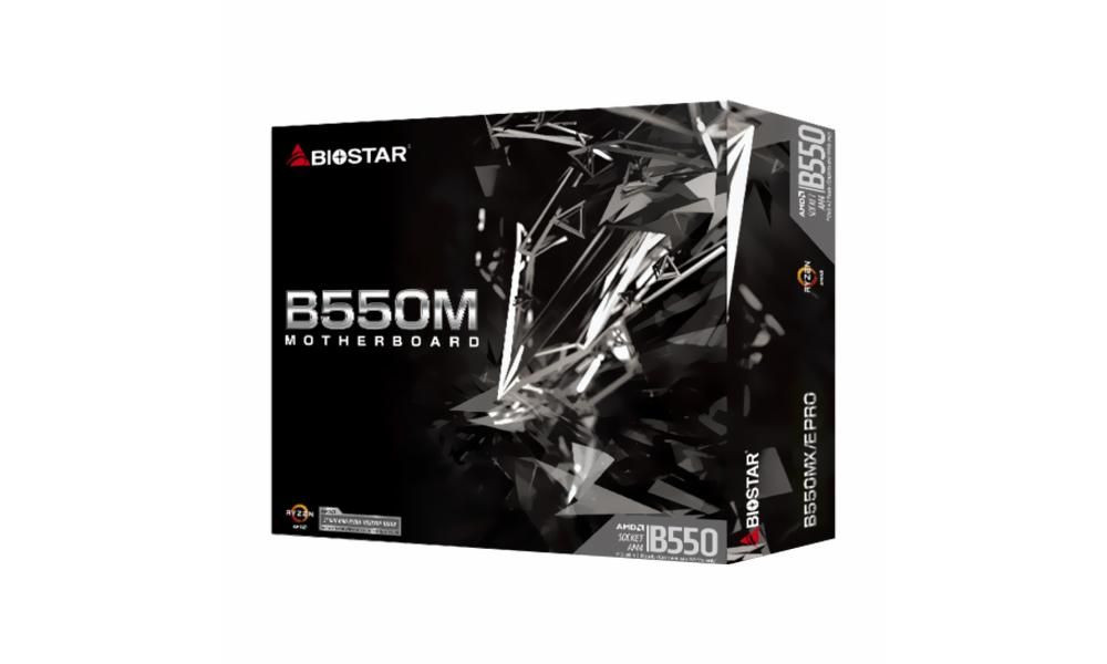 Placa Mãe Biostar B550MX/E PRO, Chipset B550, AMD AM4, mATX, DDR4