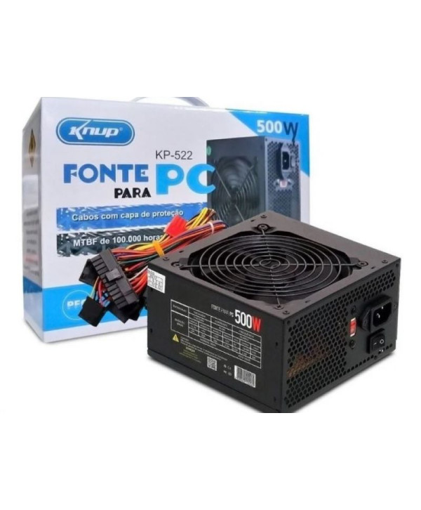 Fonte Real ATX 500W KP-522 - KNUP