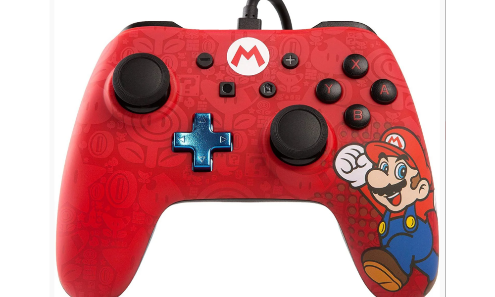 Controle Nintendo Switch com Fio PowerA Super Mario