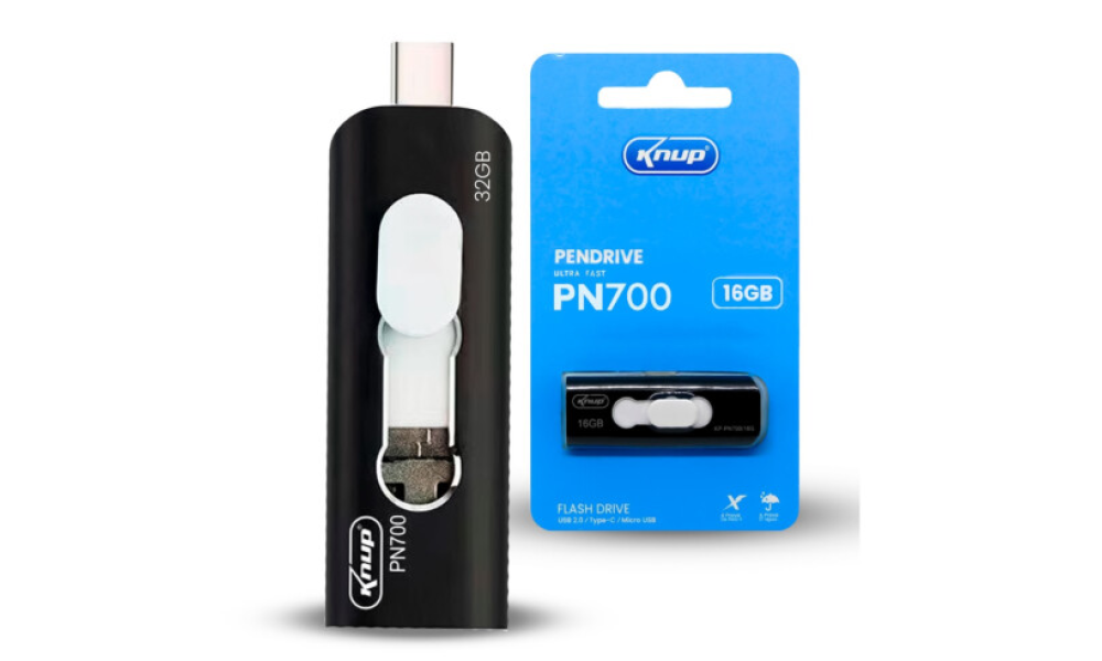 Pendrive 32GB Type-C e USB 2.0 Ultra Fast KNUP KP-PN700