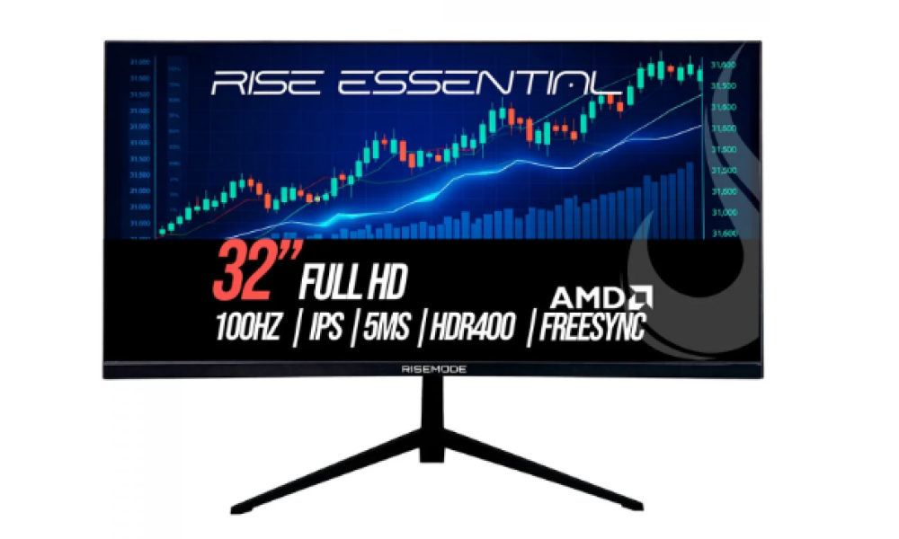 Monitor Rise Mode Essential, 32 Pol, Full HD, IPS, 100Hz,