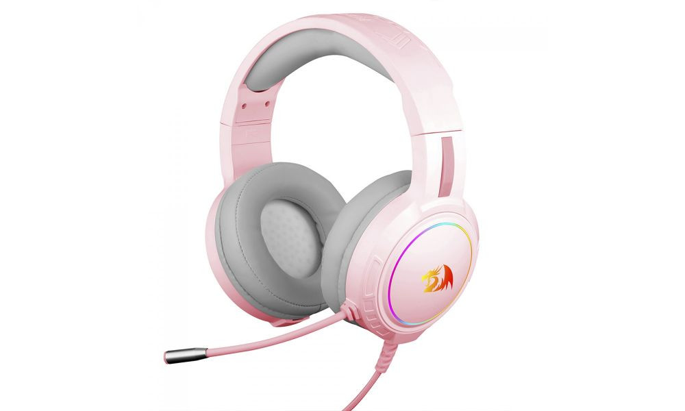 Headset Gamer Redragon Mento Rosa - H270-P