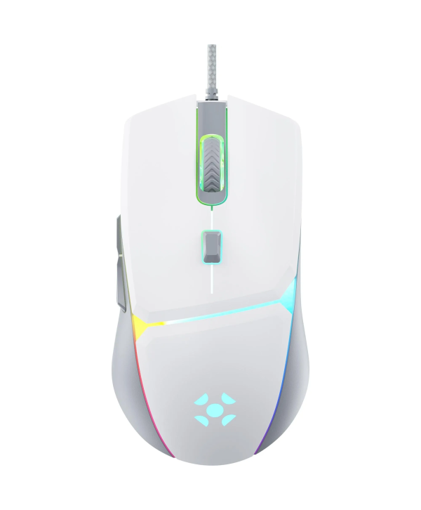 Mouse Gamer Fortrek Crusader 12800Dpi Branco