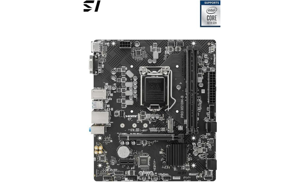 PLACA MÃE MSI PRO H510M-B II - CHIPSET H470 - INTEL 1200 - SOMENTE 10ª GER - DDR4 - MATX - M.2 - VGA/HDMI