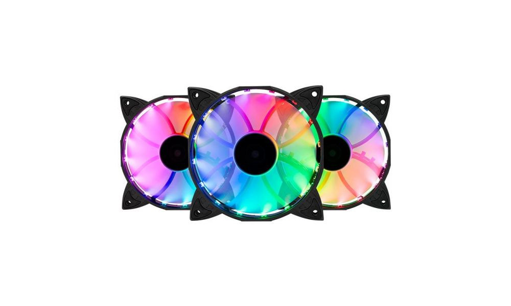 Kit Ventoinhas Mancer Z100 RGB  3X120MM + Controladora