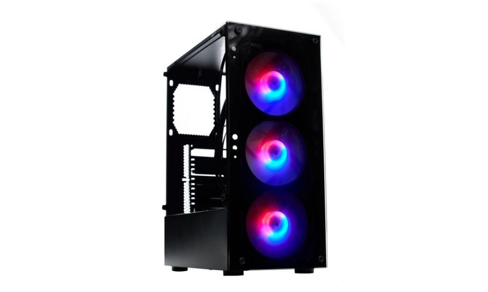 Gabinete Gamer Matrix RGB 3 Fan, Lat. Vidro, ATX