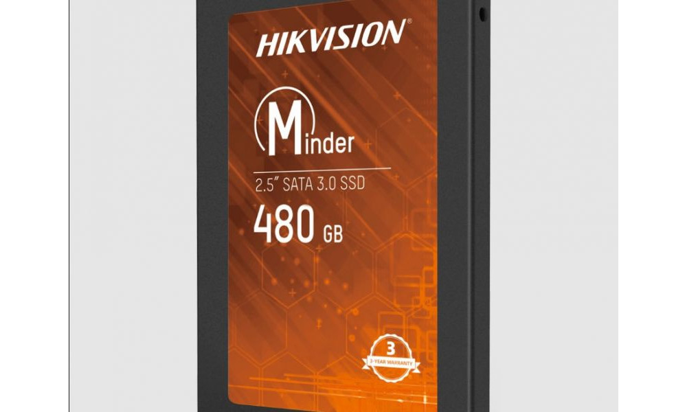 SSD Hikvision Minder, 480GB, Sata lll, Leitura 550Mbps e 470Mbps Gravação