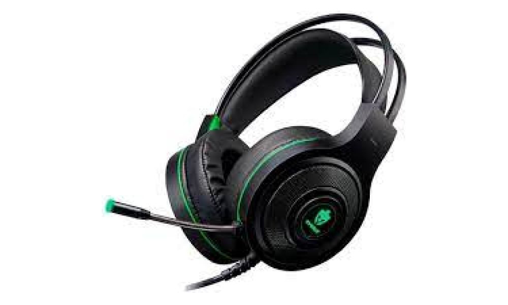 FONE DE OUVIDO HEADSET GAMER EG-301 GR/TEMIS VERDE/VERMELHO COM FIO TEMIS