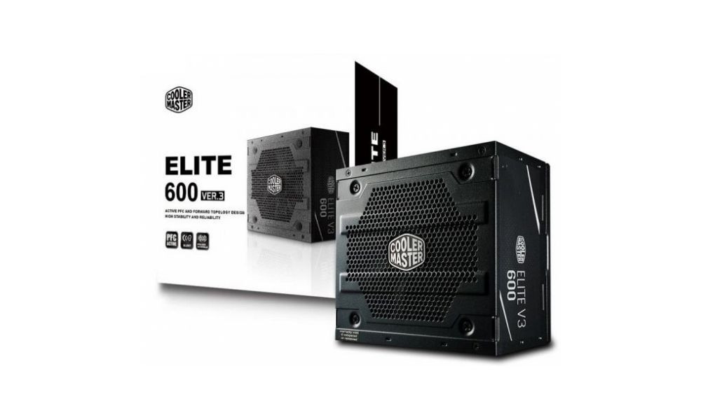 Fonte CoolerMaster Elite V3 600w PFC Ativo