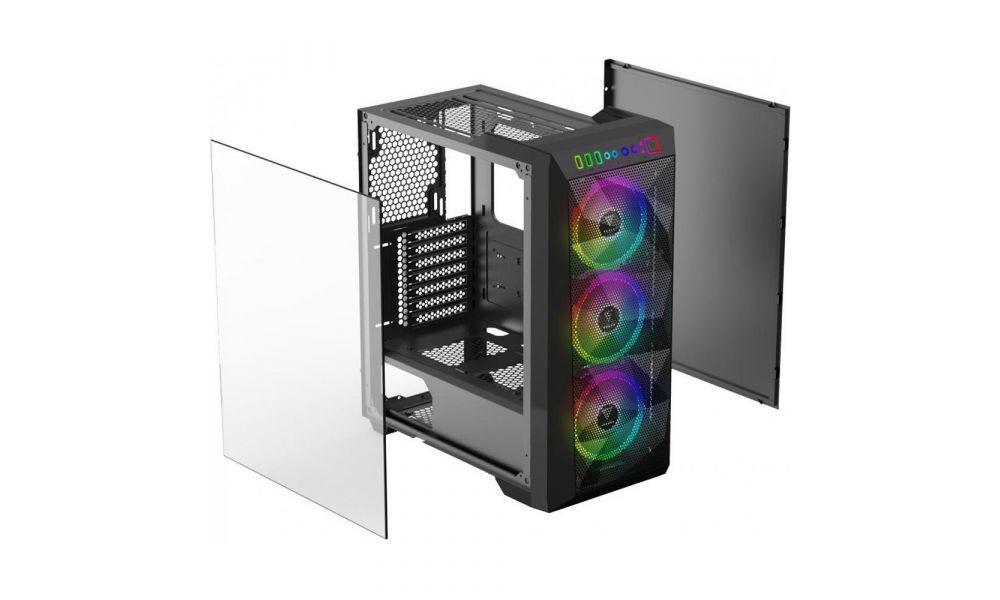 Gabinete Gamer Gamdias Athena M1, Mid Tower, Lateral em Vidro - ATHENA M1