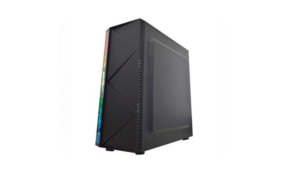 Gabinete Gamer K-MEX Raiden CG-11A8 Painel RGB Rainbow S/Fan Preto