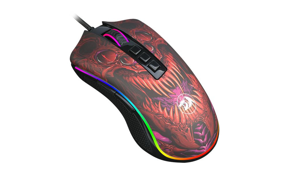 Mouse Gamer Redragon Infernal Dragon Ryu rgb 16000 dpi Switch a Laser Sensor Pixart 3389 - ID711