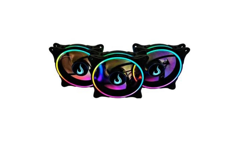 Kit 3x Cooler FAN Rise Mode Laser 120mm, Led ARGB, 5V - RM-RGB-05-5V