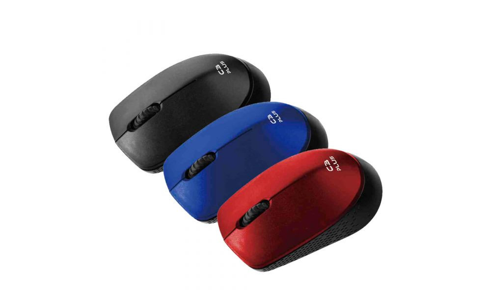 Mouse S/ Fio M-W17BK/BL/RD (Preto, Azul, Vermelho) C3 Plus