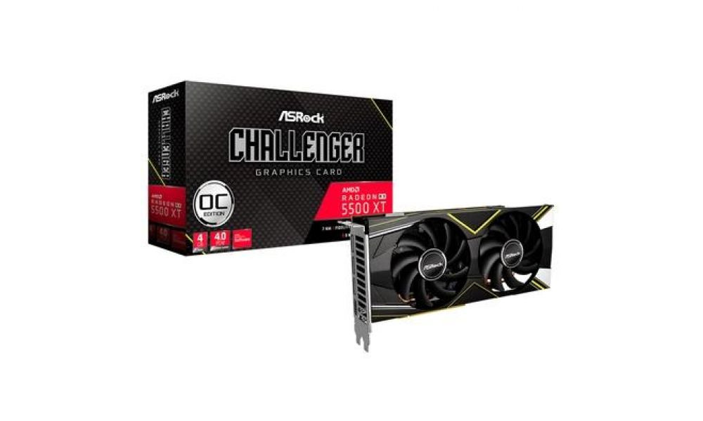Placa de Vídeo Radeon RX5500 XT Asrock Challenger 4GB