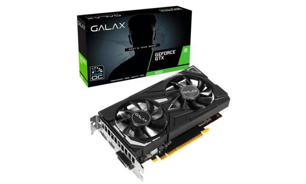 Placa de Vídeo Galax GTX 1650 1Click OC 4GB