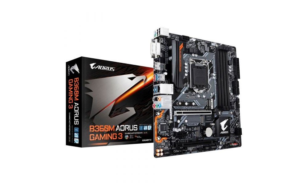 Placa Mãe Gigabyte Aorus B360m Gaming HD Ddr4 Intel Lga 1151