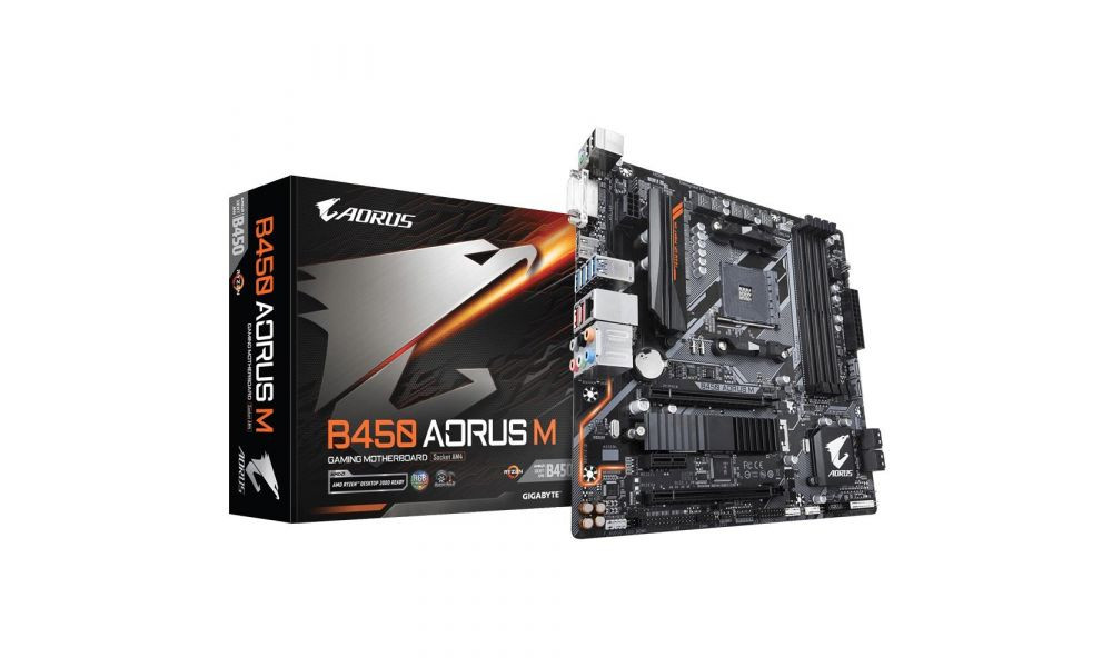 Placa Mãe B450M AORUS AM4 DDR4 - Gigabyte