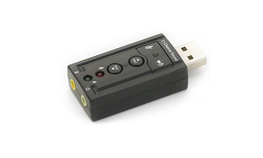 Adaptador de placa de som usb 2.0 externo 7.1 Sound